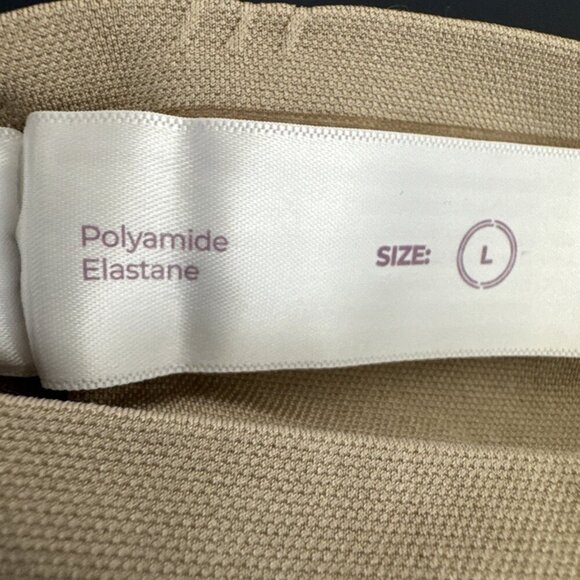 Curveez Women's L Firm Signature Control High Waist Boy Short Nude Beige NWT - Picture 6 of 14